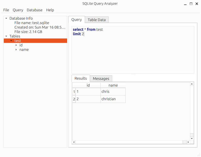 Linux - SQL Query Execution